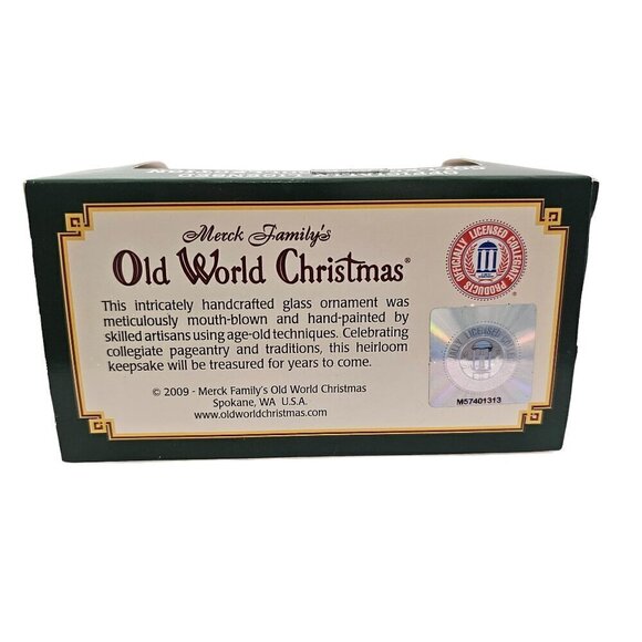 Louisiana State Pennant Mouth-Blown Hand Painted Glass Ornament LSU Tigers - Picture 4 of 16